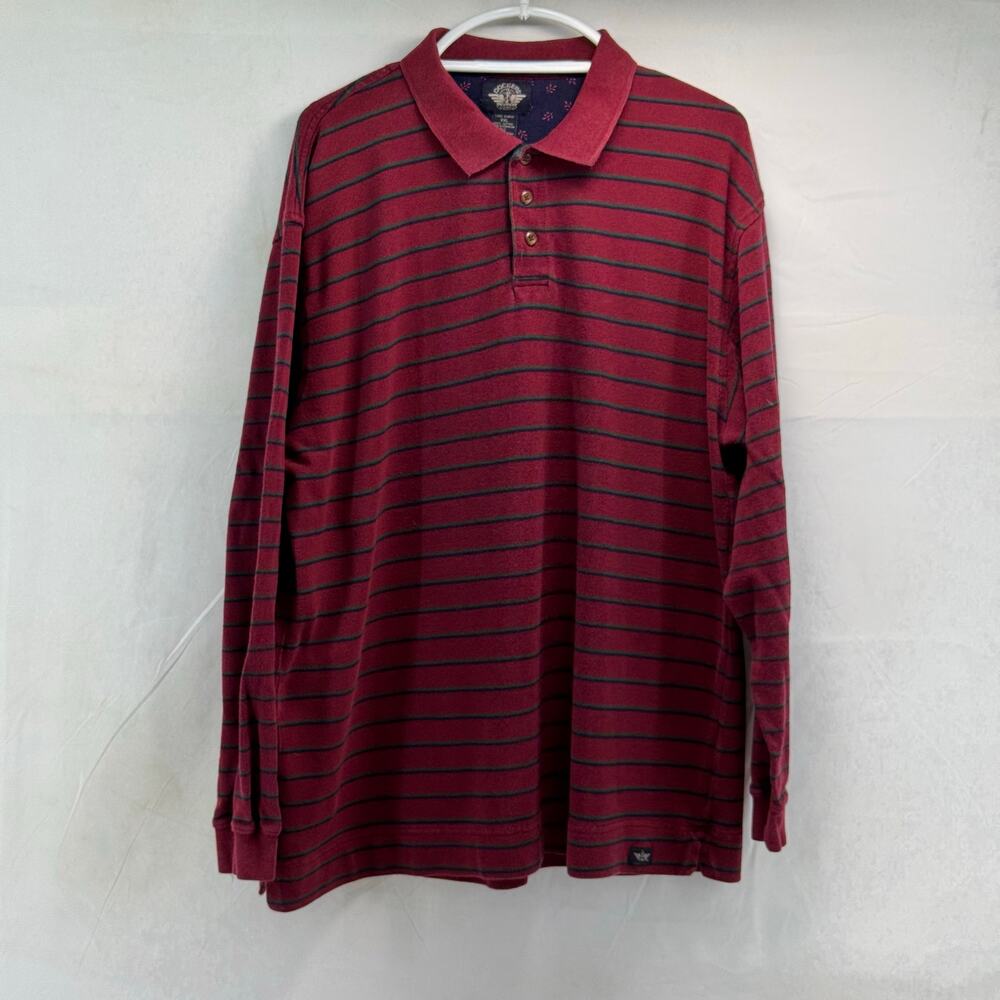 Vintage dockers, long sleeve XXL men’s polo style striped shirt